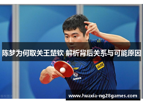 陈梦为何取关王楚钦 解析背后关系与可能原因